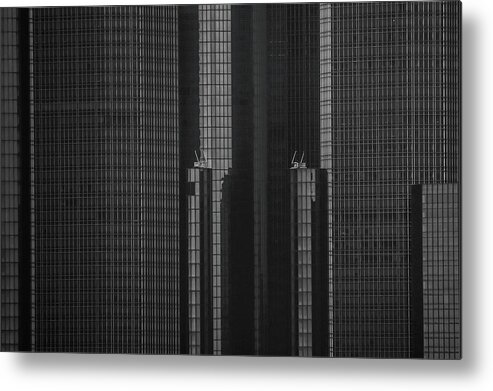  Metal Print featuring the photograph Detroit City by Michael Nowotny