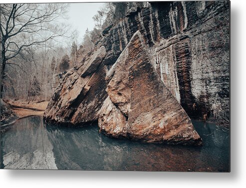 Rock Metal Print featuring the photograph Devil's Backbone Winter by Grant Twiss