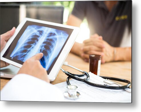 Technology Metal Print featuring the photograph Diagnose by Krisanapong Detraphiphat