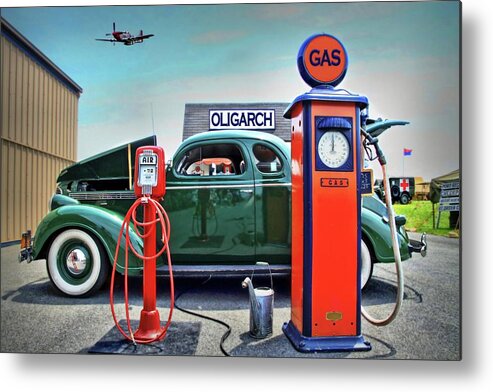 Gas Metal Print featuring the photograph Ding Ding for Service by DJ Florek
