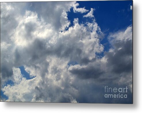 Cloud Photography Metal Print featuring the photograph Dispersing Rain Clouds by Expressions By Stephanie