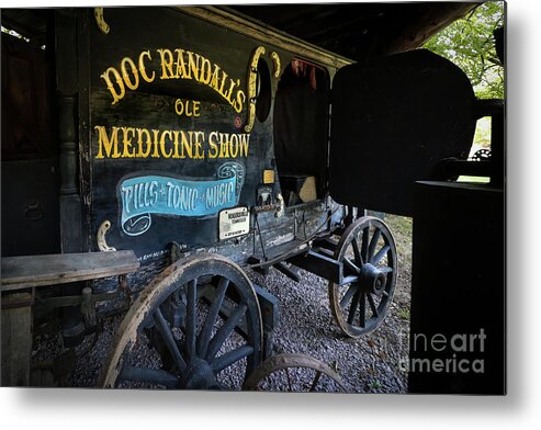 Carriage Metal Print featuring the photograph Doc Randall's Ole Medicine Show carriage by Shelia Hunt