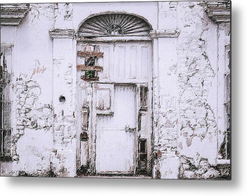 Exit Metal Print featuring the painting Door 4 by Tony Rubino