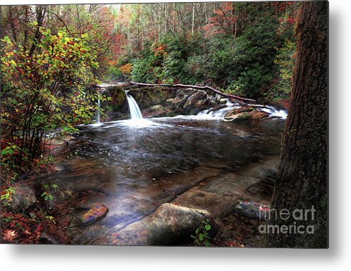 Waterfalls Metal Print featuring the photograph Double Trouble by Rick Lipscomb