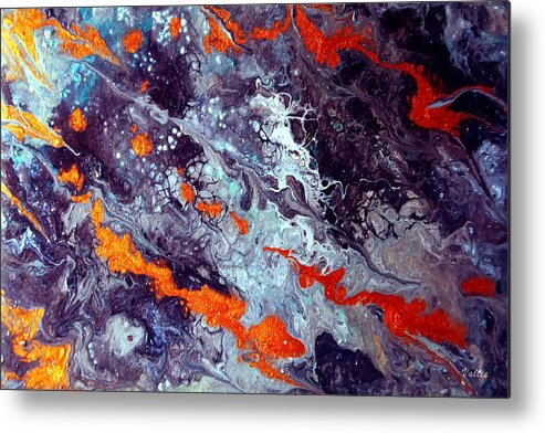Dragon Metal Print featuring the painting Dragon Nebula by Vallee Johnson