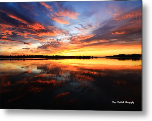 Sunset Metal Print featuring the photograph Dramatic Sunset by Mary Walchuck