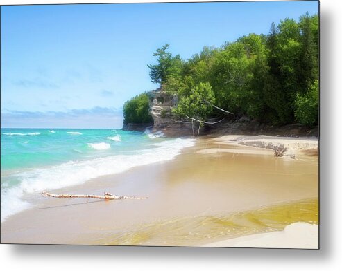 Day Metal Print featuring the photograph Chapel Beach on Lake Superior by Robert Carter