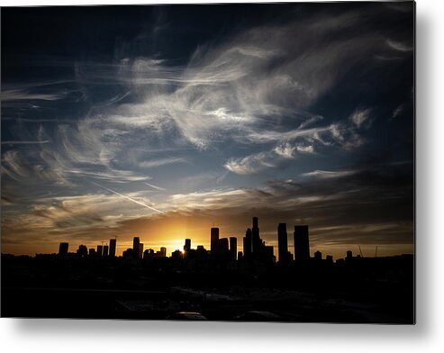 Dtla Metal Print featuring the photograph DTLA IV sunsert by David Kleeman