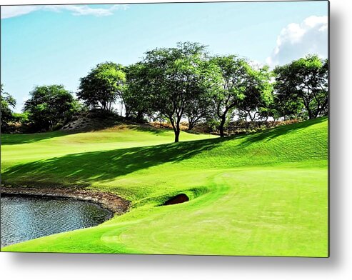 Golf Courses Metal Print featuring the photograph Dunes of Maui Lani Golf Course by Kirsten Giving