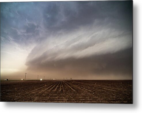 Supercell Metal Print featuring the photograph Dusty Supercell Storm by Wesley Aston
