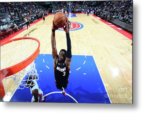 Dwyane Wade Metal Print featuring the photograph Dwyane Wade by Chris Schwegler