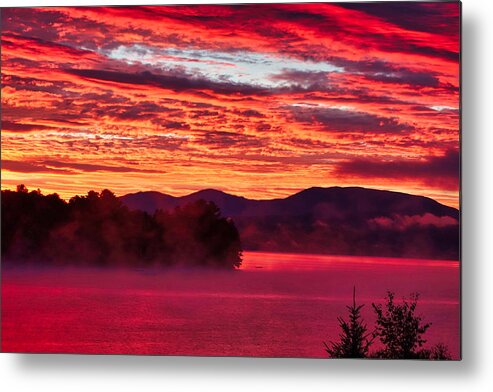 Red Metal Print featuring the photograph Early Morning Red by Russ Considine