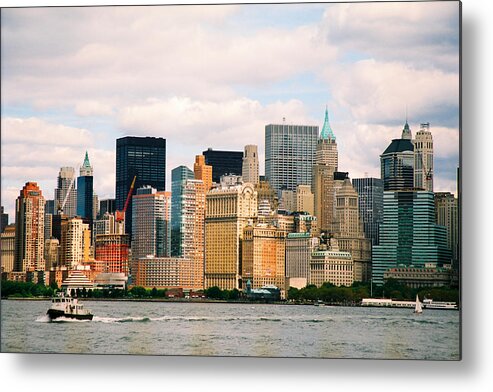 New York Metal Print featuring the photograph East River View by Claude Taylor