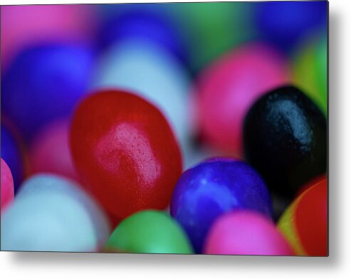 Candy Metal Print featuring the photograph Easter Jelly Beans 2 by Amelia Pearn