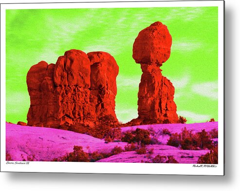 Pop Art Metal Print featuring the photograph Electric Southwest 3 by Mike McGlothlen