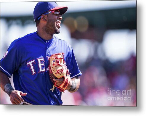 Tempe Diablo Stadium Metal Print featuring the photograph Elvis Andrus by Rob Tringali