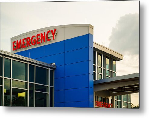 Cold And Flu Metal Print featuring the photograph Emergency hospital open by Blake Callahan