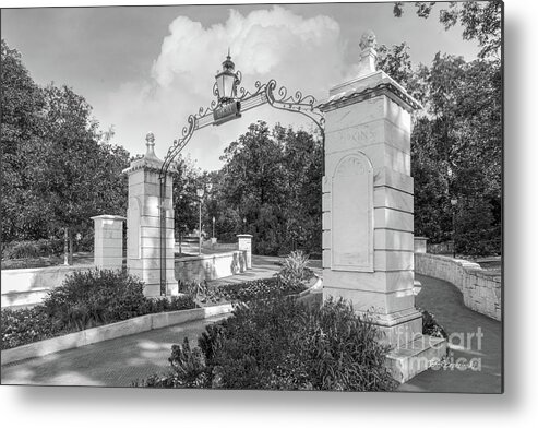 Emory University Metal Print featuring the photograph Emory University Haygood Hopkins Gate by University Icons