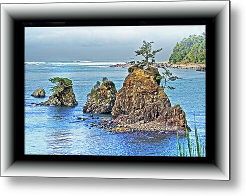 Cliff Metal Print featuring the photograph Enduring Rocks by Richard Risely