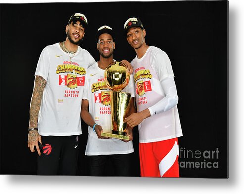 Playoffs Metal Print featuring the photograph Eric Moreland and Malcolm Miller by Jesse D. Garrabrant
