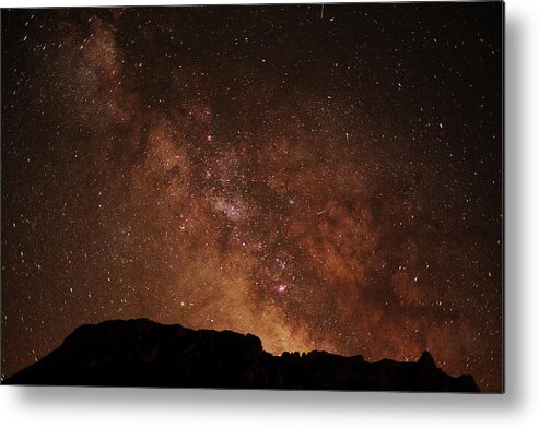 Landscape Metal Print featuring the photograph Eruption of stars by Karine GADRE