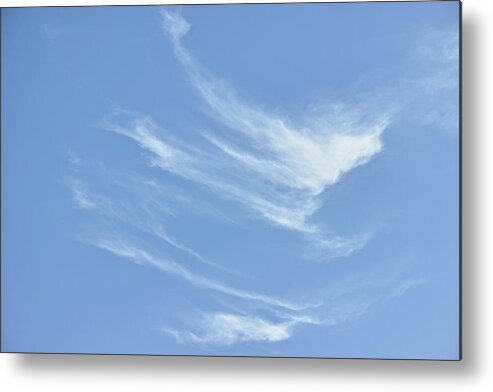 Cloud Metal Print featuring the photograph Evanescent silhouette by Karine GADRE