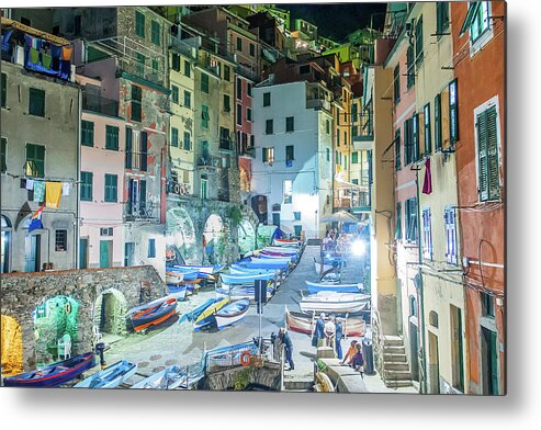 Cinque Terre Metal Print featuring the photograph Evening In Riomaggiore by Marla Brown