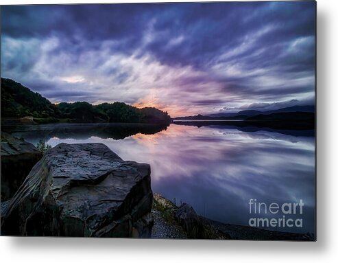 Lake Metal Print featuring the photograph Evening Reflections by Shelia Hunt