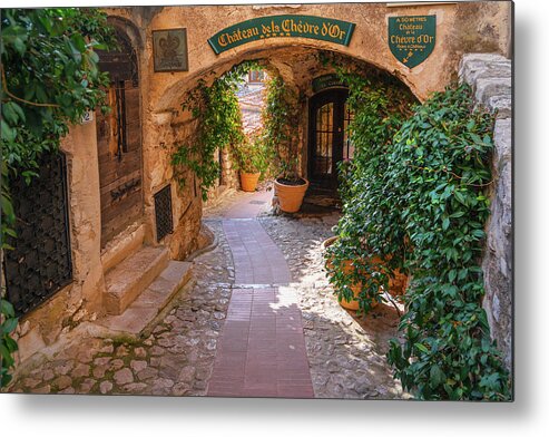 Jenny Rainbow Fine Art Photography Metal Print featuring the photograph Eze - Medieval Village of France 9 by Jenny Rainbow