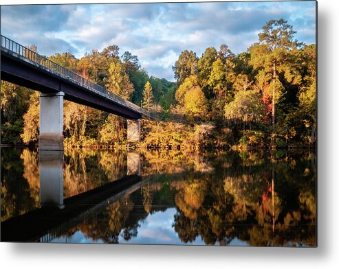 2010 Metal Print featuring the photograph Fall Morning On The Saluda River-2 by Charles Hite