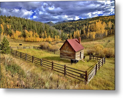 Fall Colors Metal Print featuring the photograph Fall Mountainscape by Bob Falcone