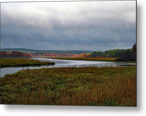 Fall Metal Print featuring the photograph Fall over the river by David Pratt