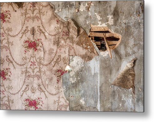 Voorhees Metal Print featuring the photograph Farm House Wall Paper by David Letts