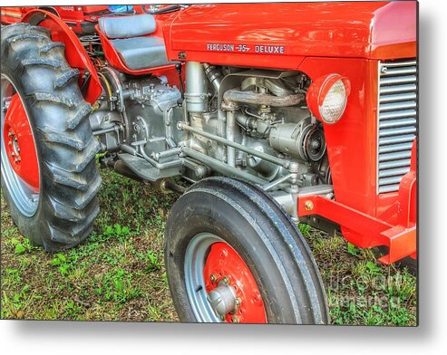 Tractor Metal Print featuring the photograph Ferguson 35 Deluxe by Mike Eingle