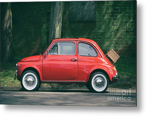 Fiat 500 Metal Print featuring the photograph Fiat 500 by Tim Gainey