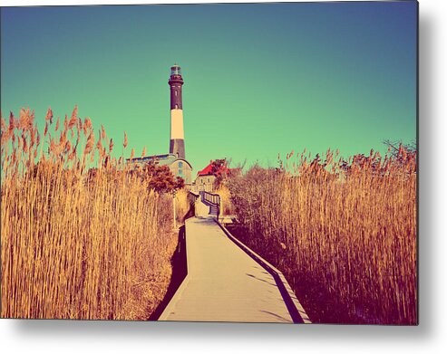 Fire Island Metal Print featuring the photograph Fire Island Lighthouse by Stacie Siemsen