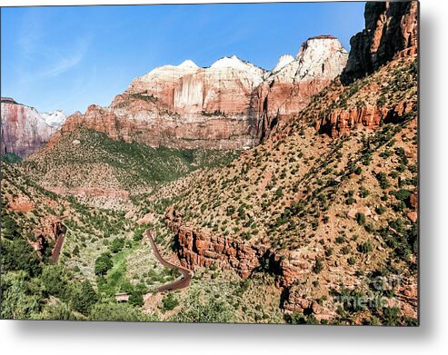 Canyon Metal Print featuring the photograph First Impression Zion National Park by Al Andersen