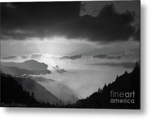 Landscapes Metal Print featuring the photograph First Light, Smoky Mountains by Theresa D Williams