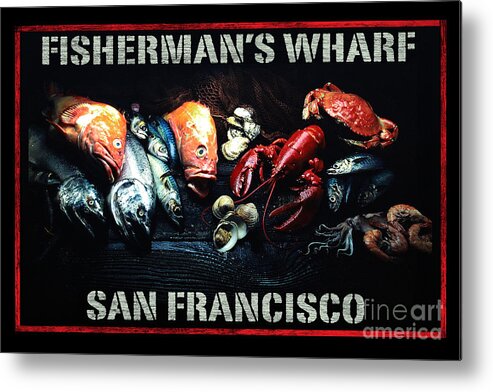 Fisherman's Wharf Metal Print featuring the digital art Fisherman's Wharf San Francisco by Brian Watt