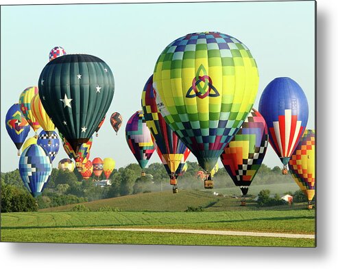 Balloon Metal Print featuring the photograph Floating Along by Lens Art Photography By Larry Trager