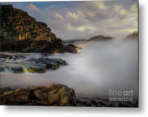 Coast Metal Print featuring the photograph Fog Rolling In... by Shelia Hunt