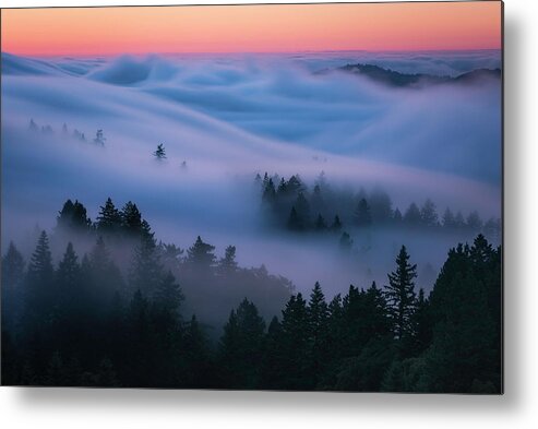  Metal Print featuring the photograph Fog Waves by Louis Raphael