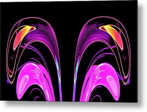 Abstract Metal Print featuring the digital art Fountain of Life - Abstract by Ronald Mills