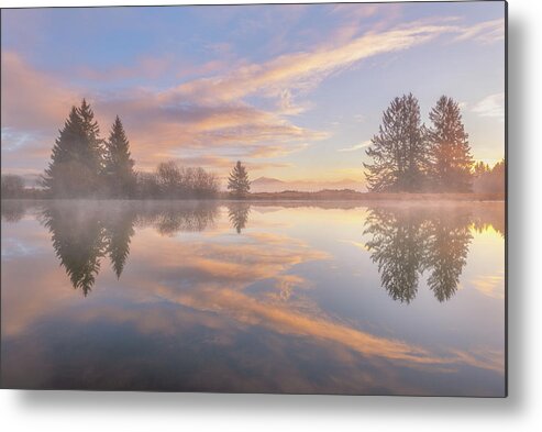 Reflections Metal Print featuring the photograph Fraser Road Reflections by Darren White