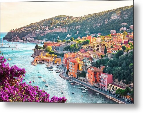Azur Metal Print featuring the photograph French Riviera by Manjik Pictures