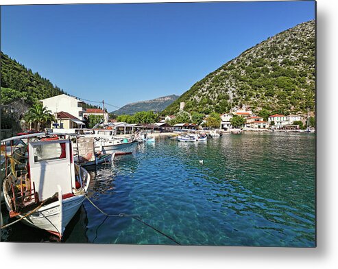 Frikes Metal Print featuring the photograph Frikes in Ithaki island, Greece by Constantinos Iliopoulos