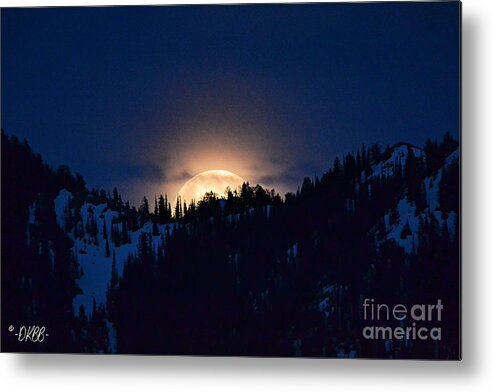 Full Moon Metal Print featuring the photograph Full Flower Moon #4 by Dorrene BrownButterfield