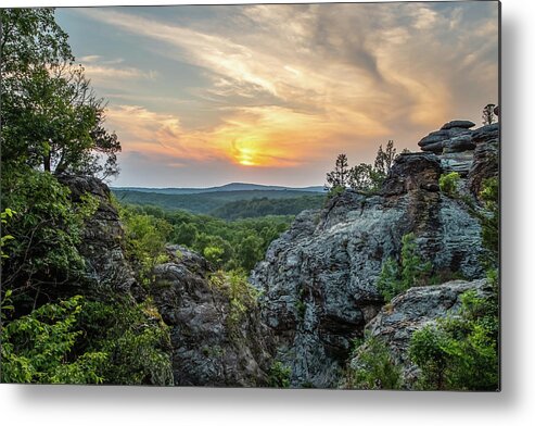 Sunset Metal Print featuring the photograph Garden Sunset by Grant Twiss