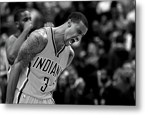 Nba Pro Basketball Metal Print featuring the photograph George Hill by Patrick Smith