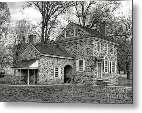 Valley Metal Print featuring the photograph George Washington Valley Forge Headquarters in Isaac Potts House by Olivier Le Queinec